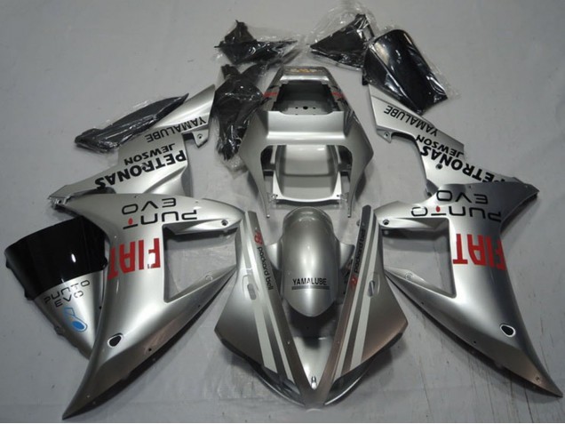 Carenados Moto Yamaha YZF R1 2002-2003 - Plata Rojo Fiat Fábrica