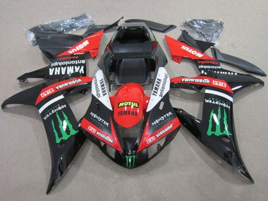Carenados Moto Yamaha YZF R1 2004-2006 - Rojo Blanco Negro Brillante Verde Motul Monstruo Fábrica