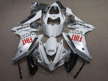 Carenados Moto Yamaha YZF R1 2007-2008 - Plata Blanco Rojo Fiat Fábrica
