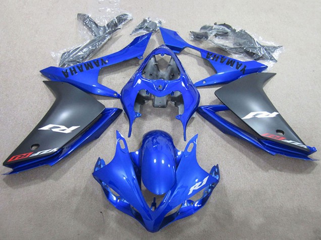 Carenados Moto Yamaha YZF R1 2007-2008 - Azul Negro Mate Fábrica