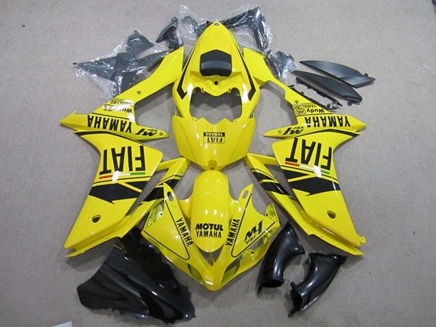 Carenados Moto Yamaha YZF R1 2007-2008 - Amarillo Negro Motul Fiat Fábrica