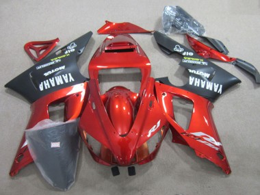 Carenado Moto Yamaha YZF R1 2009-2011 - Rojo Negro Mate Fábrica