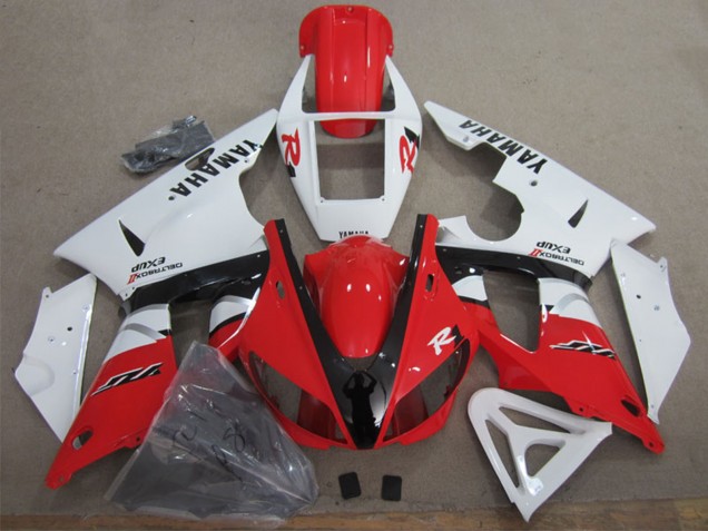 Carenado Moto Yamaha YZF R1 2009-2011 - Blanco Rojo Negro Fábrica
