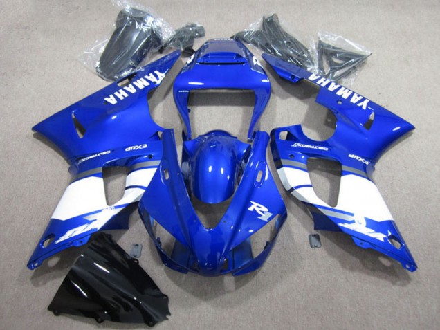 Carenado Moto Yamaha YZF R1 2009-2011 - Azul Blanco Fábrica