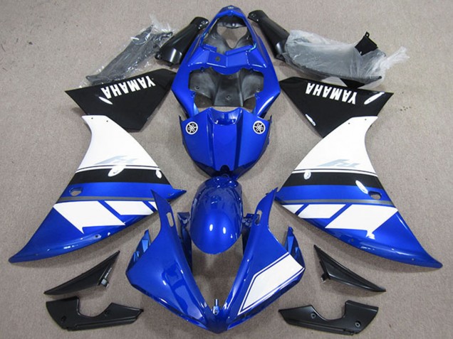 Carenados Moto Yamaha YZF R1 2009-2011 - Azul Blanco Negro Fábrica