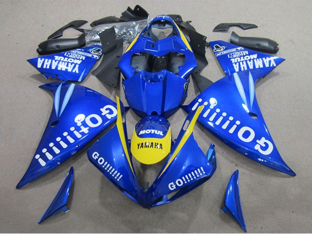 Carenados Moto Yamaha YZF R1 2009-2011 - Azul Amarillo Blanco Go Fábrica