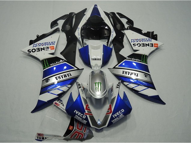 Carenados Moto Yamaha YZF R1 2012-2014 - Azul Plata Blanco Negro Verde Monstruo IVECO Yamalube ENEOS Semakin Didepan Fábrica