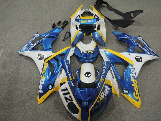 Carenados Moto BMW S1000RR 2009-2014 - Blanco Amarillo Azul OroBet 112 Fábrica