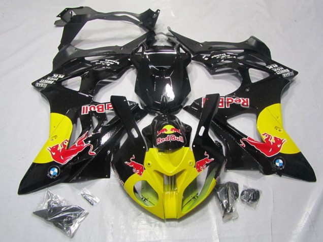 Carenados Moto BMW S1000RR 2009-2014 - Negro Brillante Amarillo Rojo Bull Fábrica