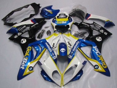 Carenados Moto BMW S1000RR 2009-2014 - Blanco Amarillo Azul Negro Brillante OroBet HP Fábrica