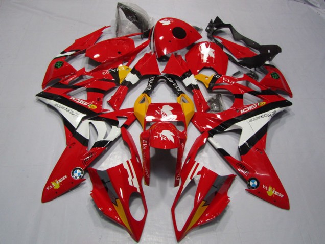 Carenados Moto BMW S1000RR 2009-2014 - Rojo Blanco Negro Fábrica