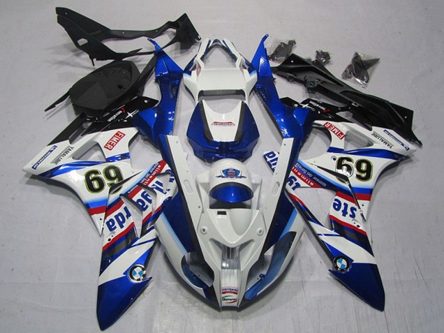 Carenados Moto BMW S1000RR 2009-2014 - Blanco Rojo Azul Negro Sterilgarda 69 Fábrica