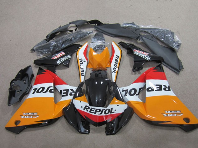 Carenados Moto Honda CBR125R 2011-2016 - Naranja Blanco Rojo Negro Brillante Repsol Fábrica