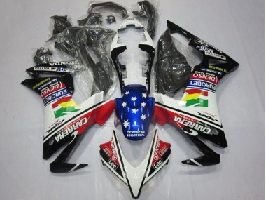 Carenados Moto Honda CBR500R 2013-2015 - Blanco Rojo Azul Negro Brillante Estrella Carrera Lee DENSO EuroBet Fábrica