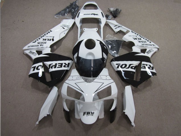 Carenados Moto Honda CBR600RR 2003-2004 - Blanco Negro Brillante Repsol Fábrica