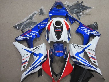 Carenado Moto Honda CBR600RR 2007-2008 - Blanco Rojo Azul HRC Fábrica