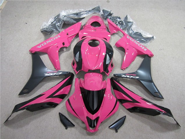 Kits Carenado Moto Honda CBR600RR 2007-2008 - Rosa Negro Mate Fábrica