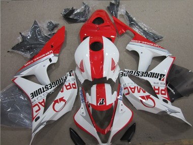 Carenados Moto Honda CBR600RR 2007-2008 - Blanco Rojo Pramac Bridgestone Fábrica