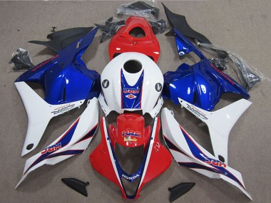 Carenado Moto Honda CBR600RR 2009-2012 - Blanco Rojo Azul HRC Fábrica
