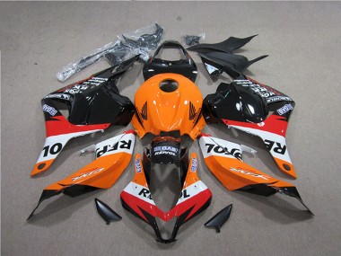 Carenados ABS Honda CBR600RR 2009-2012 - Naranja Blanco Rojo Negro Brillante Repsol Fábrica