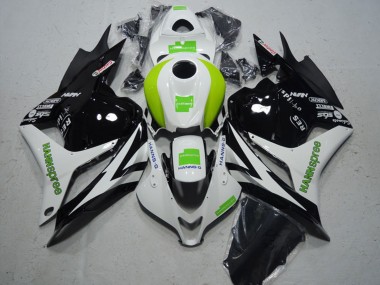 Carenado Moto Honda CBR600RR 2009-2012 - Blanco Verde Negro Brillante Hannspree Fábrica