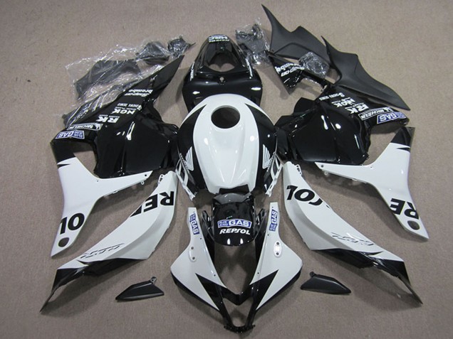 Kits Carenado Moto Honda CBR600RR 2009-2012 - Blanco Negro Brillante Repsol Fábrica