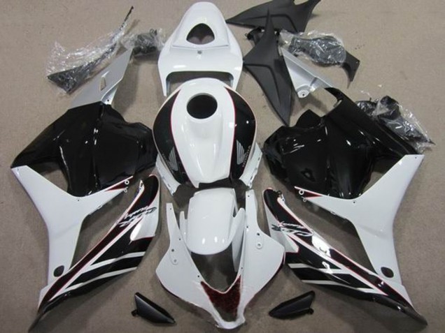 Kits Carenado Moto Honda CBR600RR 2009-2012 - Blanco Negro Brillante Fábrica