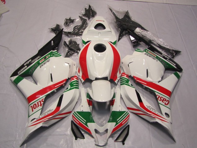 Carenado Moto Honda CBR600RR 2009-2012 - Blanco Rojo Verde Castrol Fábrica