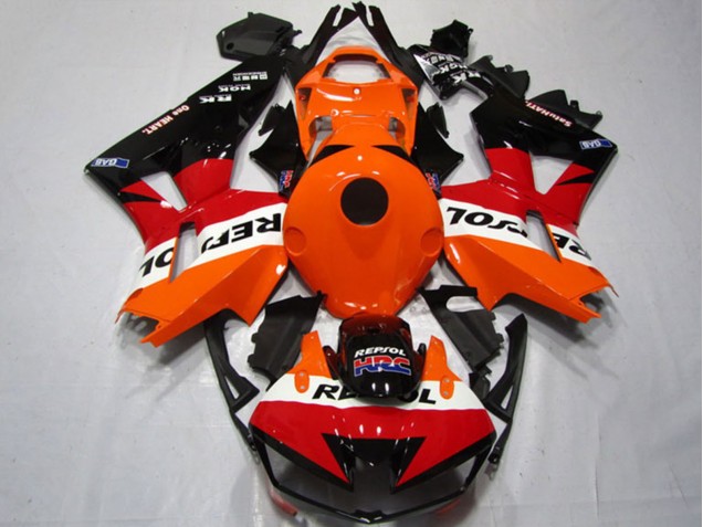 Kits Carenados Moto Honda CBR600RR 2013-2023 - Naranja Blanco Rojo Negro Brillante Repsol Fábrica