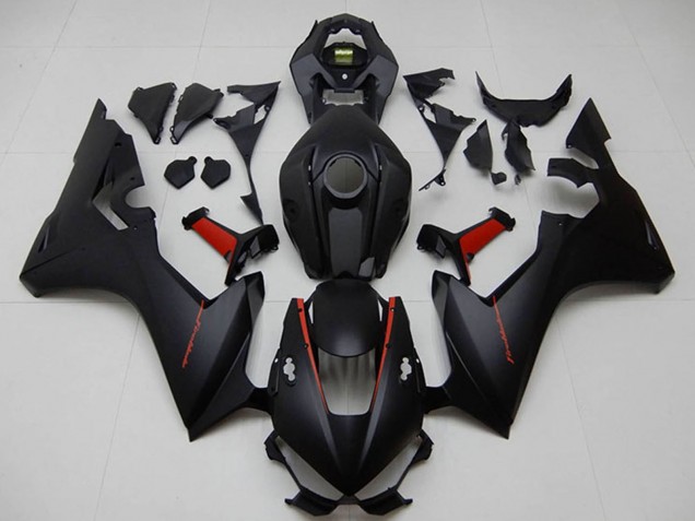 Carenado Moto Honda CBR1000RR 2017-2023 - Negro Mate Rojo Fábrica