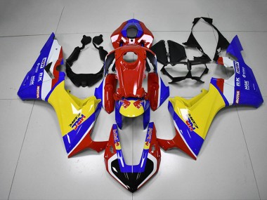 Carenado Moto Honda CBR1000RR 2017-2023 - Blanco Rojo Azul Amarillo HRC Fábrica