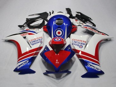 Carenados Moto Honda CBR1000RR 2012-2016 - Blanco Rojo Azul Royal Air Force Reserves Fábrica