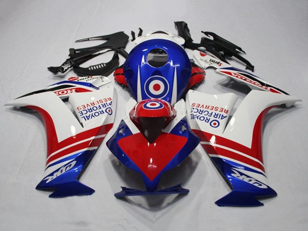 Carenados Moto Honda CBR1000RR 2012-2016 - Blanco Rojo Azul Royal Air Force Reserves Fábrica