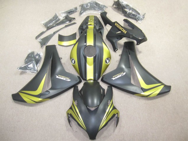 Carenados Moto Honda CBR1000RR 2008-2011 - Amarillo Negro Mate Fábrica