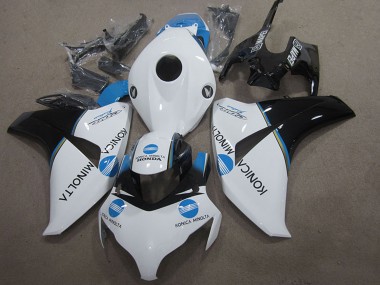 Carenado Moto Honda CBR1000RR 2008-2011 - Blanco Azul Negro Brillante Konica Minolta Fábrica