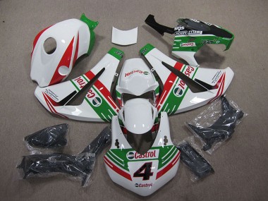 Carenados Moto Honda CBR1000RR 2008-2011 - Blanco Rojo Verde Castrol 4 Fábrica