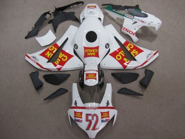 Carenados Moto Honda CBR1000RR 2008-2011 - Blanco Rojo Amarillo San Carlo 52 Fábrica