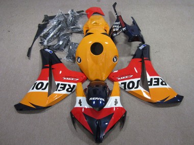 Kits Carenados Moto Honda CBR1000RR 2008-2011 - Naranja Blanco Rojo Negro Brillante Repsol Fábrica