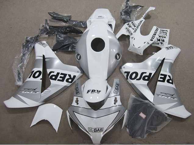 Carenado Moto Honda CBR1000RR 2008-2011 - Blanco Plata Negro Repsol Fábrica