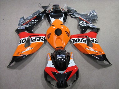 Kits Carenados Moto Honda CBR1000RR 2006-2007 - Naranja Blanco Rojo Negro Brillante Repsol Fábrica