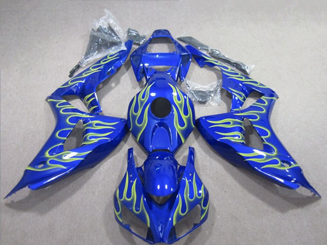 Carenados Moto Honda CBR1000RR 2006-2007 - Azul Verde Llama Fábrica
