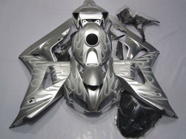 Carenados Moto Honda CBR1000RR 2006-2007 - Plata Blanco Llama Fábrica
