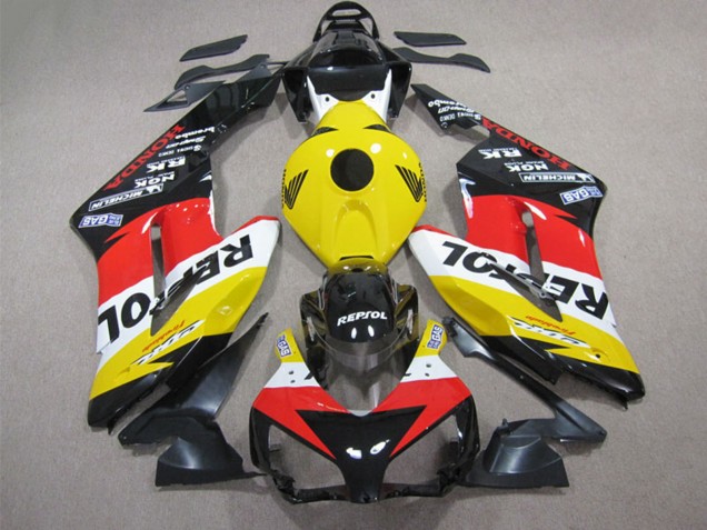 Carenado Moto Honda CBR1000RR 2004-2005 - Amarillo Blanco Rojo Negro Brillante Repsol Fábrica