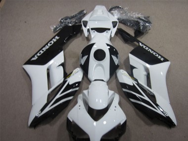 Carenados Moto Honda CBR1000RR 2004-2005 - Blanco Negro Brillante Raya Fábrica