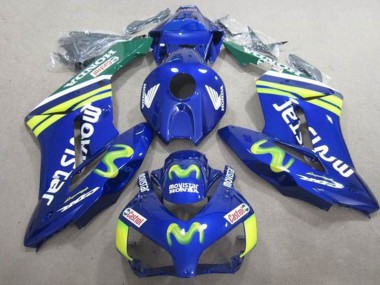 Carenados Moto Honda CBR1000RR 2004-2005 - Azul Verde Amarillo MoviStar Castrol Fábrica