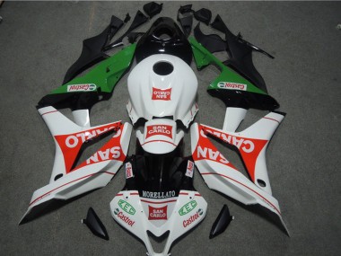 Carenados Moto Honda CBR1000RR 2004-2005 - Blanco Rojo Verde Negro Brillante San Carlo Castrol Fábrica