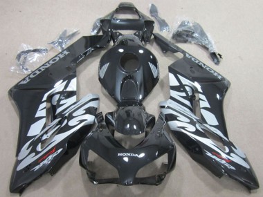 Carenados Moto Honda CBR1000RR 2004-2005 - Negro Brillante Plata Fábrica