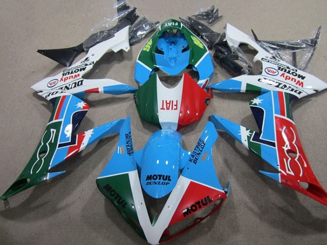 Carenados Moto Honda CBR1000RR 2004-2005 - Blanco Azul Rojo Verde Motul Fábrica