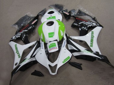 Carenados Moto Honda CBR1000RR 2004-2005 - Blanco Verde Negro Brillante Hannspree Fábrica