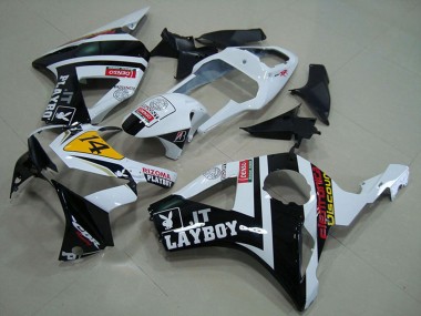 Carenados Moto Honda CBR900RR 954 2002-2003 - Blanco Amarillo Negro Brillante Rizoma Playboy 14 Fábrica